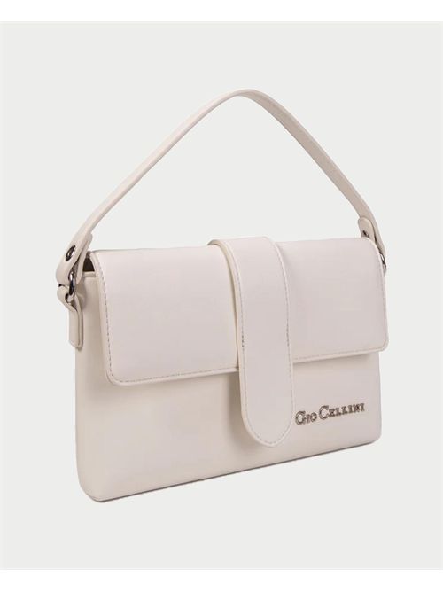 Gio Cellini mini bag in eco-leather with logo GIO CELLINI | YY041BIANCO